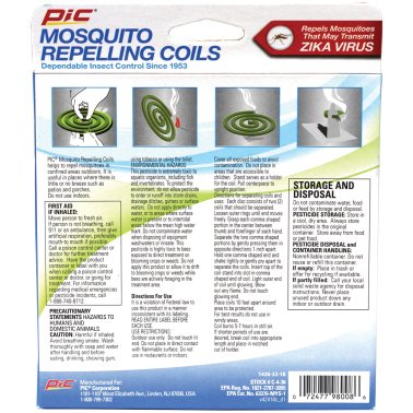 PIC® Mosquito Repellent Coils (4 Pack)