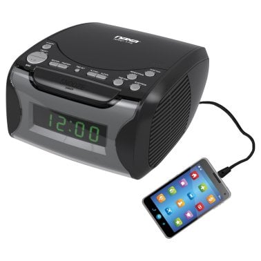 Naxa® Digital Alarm Clock Radio and CD Player