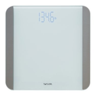 Taylor® Precision Products Digital Motion Sensor Bathroom Scale, White, 440-Lb. Capacity