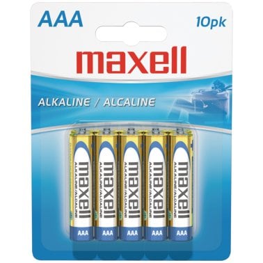Maxell® AAA Alkaline Batteries (10 Pack)