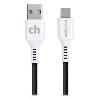 cellhelmet® Charge and Sync USB-C® to USB-A Round Cable (10 Ft.)