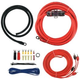T-Spec® v6 SERIES 1,000-Watt 4-Gauge Mini ANL Amp Installation Kit with RCA Cables