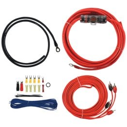 T-Spec® v6 SERIES 400-Watt 8-Gauge Mini ANL Amp Installation Kit with RCA Cables