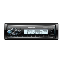 Pioneer® MVH-MS512BS Marine Head Unit, Single-DIN, LCD with Smart Sync Compatibility, Bluetooth®, and Sirius-XM® Ready