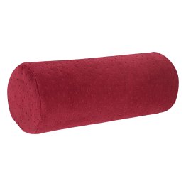 AllSett Health® Ergonomic Bamboo Cylinder Bolster Pillow with Removable Washable Cover (Red)