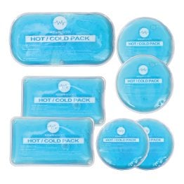 AllSett Health® Reusable Hot and Cold Gel Packs for Injuries, 7 Pack