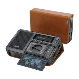 Eton® Elite Traveler Portable AM/FM/LW/SW Radio with Leather Case