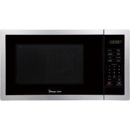 Magic Chef® 0.9-Cu. Ft. 900-Watt Countertop Digital Touch Microwave (Silver)