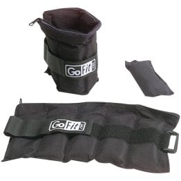 GoFit® 5-Level Adjustable Ankle Weights, 2 Pack (1lbs to 5lbs)