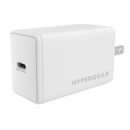 HyperGear® SpeedBoost 65-Watt USB-C® PD GaN Laptop Wall Charger with PPS, White