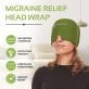 AllSett Health® Cold Gel Ice Head Wrap Hat for Headache and Migraine Relief, 2 Pack (Green)