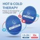 AllSett Health® Reusable Hot and Cold Round Gel Packs for Injuries, 5 Pack