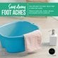 AllSett Health® Extra-Large Foot-Soaking Bath Basin (Blue)
