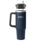 Outdoors Professional 40-Oz. Stainless Steel Double-Walled Insulated Tumbler with Straw (Navy Blue)