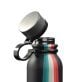 Outdoors Professional 20-Oz. Stainless Steel Double-Walled Vacuum-Insulated Travel Bottle with Leakproof Screw Cap (Retro Good Vibes)