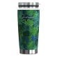 Outdoors Professional 20-Oz. Stainless Steel Double-Walled Vacuum-Insulated Classic Tumbler with Sealed Silicone Lid (Tropical Green)
