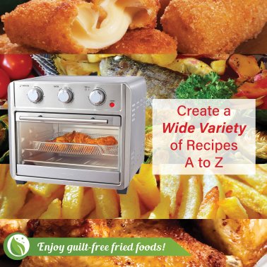 Brentwood® Select 24-Qt. 1,700-Watt Stainless Steel Convection Air Fryer Toaster Oven