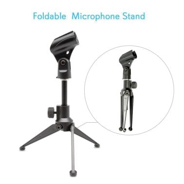 Pyle® Adjustable Desktop Tripod Microphone Stand
