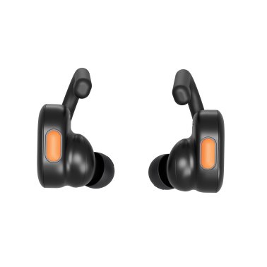 Skullcandy® Push™ Active In-Ear True Wireless Stereo Bluetooth® Earbuds with Microphone (True Black/Orange)