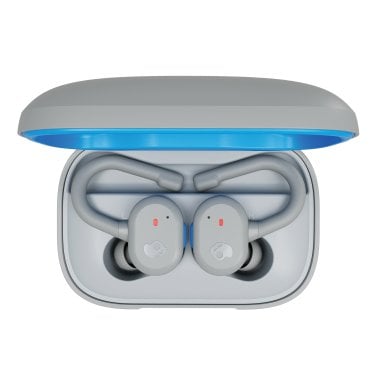 Skullcandy® Push™ Active In-Ear True Wireless Stereo Bluetooth® Earbuds with Microphone (Light Gray / Blue)