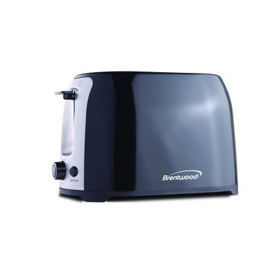 Brentwood® 2-Slice Cool-Touch Toaster with Extra-Wide Slots (Black)