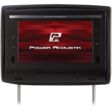 Power Acoustik® 9" LCD Universal Headrest with DVD Player, IR & FM Transmitters, & 3 Interchangeable Skins (DVD Player)