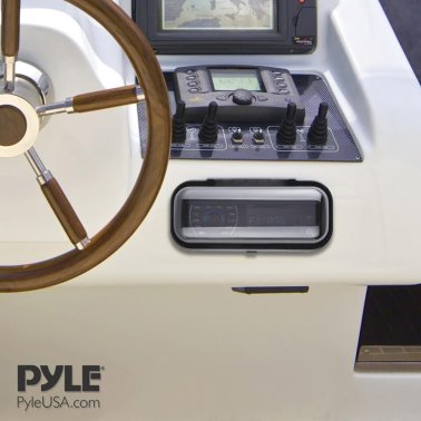 Pyle® Water-Resistant Radio Shield Marine Cover (Black)