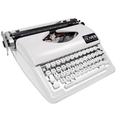 The Oliver Typewriter Company Timeless Manual Typewriter (White)