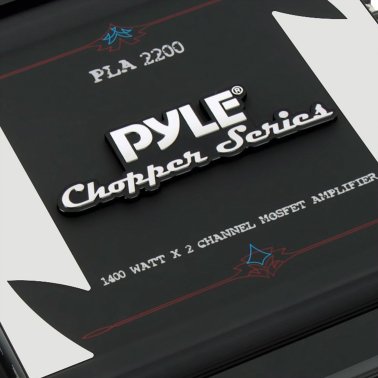 Pyle® Chopper Series PLA2200 1,400-Watt-Max 2-Channel Bridgeable Class AB Amp