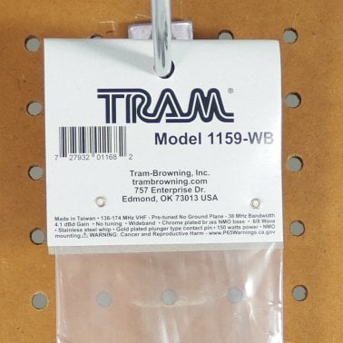 Tram® 136 MHz to 174 MHz Pretuned Gain Antenna