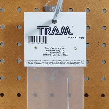 Tram® High-Power 3,000-Watt CB Antenna with 16" Bottom Load Heavy-Duty Copper Coil