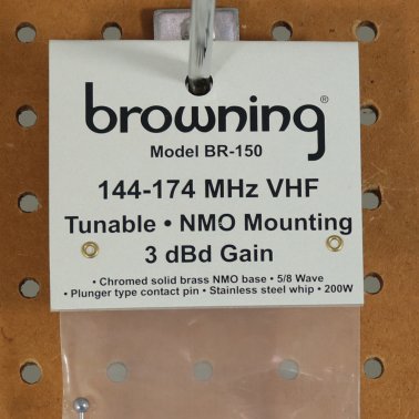 Browning® 200-Watt 144 MHz to 174 MHz 3-dBd-Gain VHF Antenna with NMO Mounting