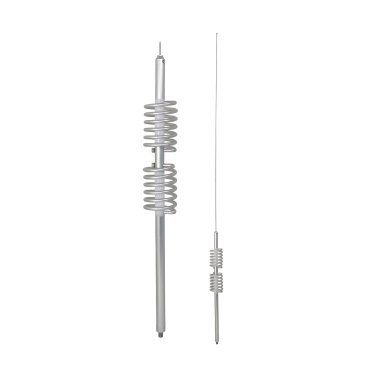 Tram® 15,000-Watt TramCat Trucker Twin-Coil Aluminum CB Antenna with 42-1/4-Inch Stainless Steel Whip and 9-Inch Shaft