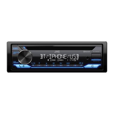 JVC® KD-SR87BT Car In-Dash Unit, Single-DIN CD Receiver with Bluetooth®