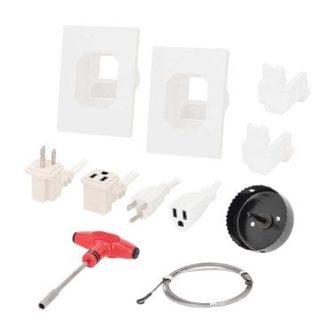 Helios In-Wall Single-Outlet Relocation Kit for TV Installation, HS-PWRLOC01