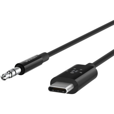 Belkin® RockStar™ 3.5 mm to USB-C® Audio Cable, 3 Feet
