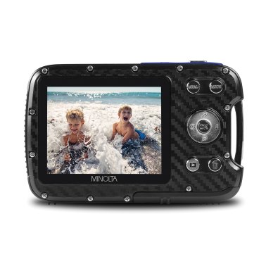 Minolta® MN30WP Waterproof 4x Digital Zoom 21 MP/1080p Digital Camera (Blue)