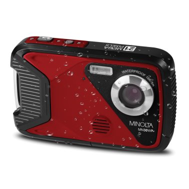 Minolta® MN30WP Waterproof 4x Digital Zoom 21 MP/1080p Digital Camera (Red)