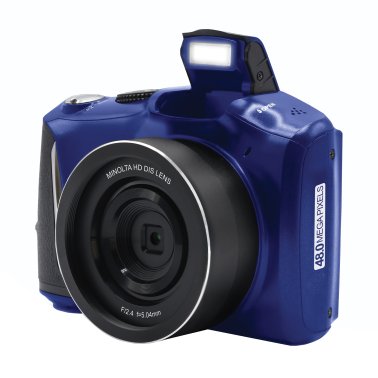 Minolta® MND50 16x Digital Zoom 48 MP/4K Ultra HD Digital Camera (Blue)