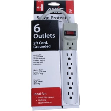 Axis™ 6-Outlet Grounded Surge Protector