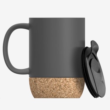 ASOBU® Ceramic 12-Oz. Mug with Cork Base (Gray)