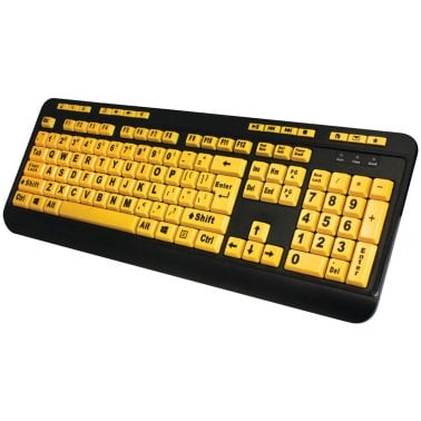 Adesso® EasyTouch™ 132 Luminous Large-Print Desktop Keyboard