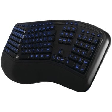 Adesso® Tru-Form™ 150 3-Color Illuminated Ergonomic Keyboard