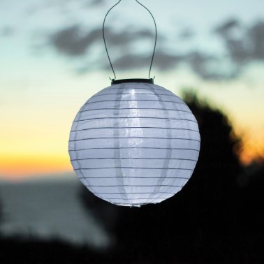 Allsop® Home Garden 10-In. Glow Nylon Solar Lantern
