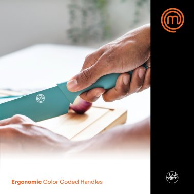 MasterChef® 12-Piece Colored Knife Set with Logo