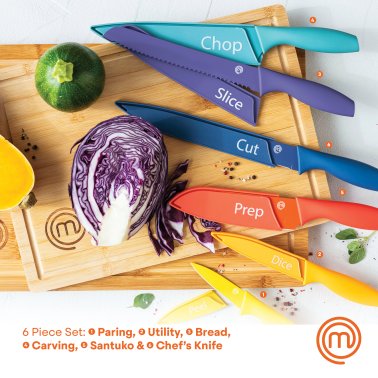 MasterChef® 12-Piece Colored Knife Set