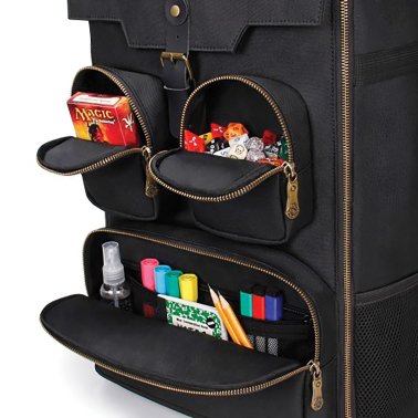 ENHANCE Tabletop Series Board Games and Puzzles Tower Backpack, Black