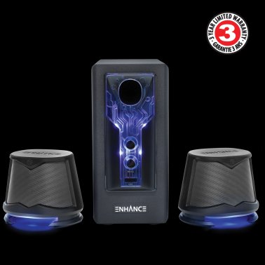 ENHANCE SB 2.1 Powered Computer Speakers with Subwoofer