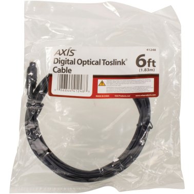 Axis™ TOSLINK® Digital Optical Cable, 6ft