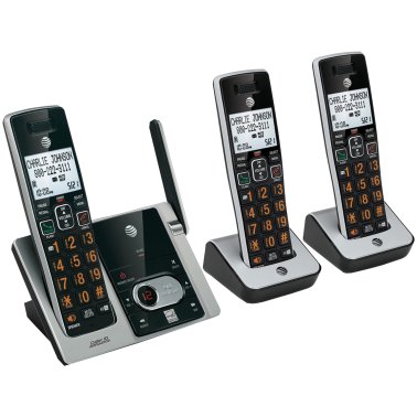 AT&T® 3-Handset Cordless Phone Set with Answering System and Caller ID/Call Waiting